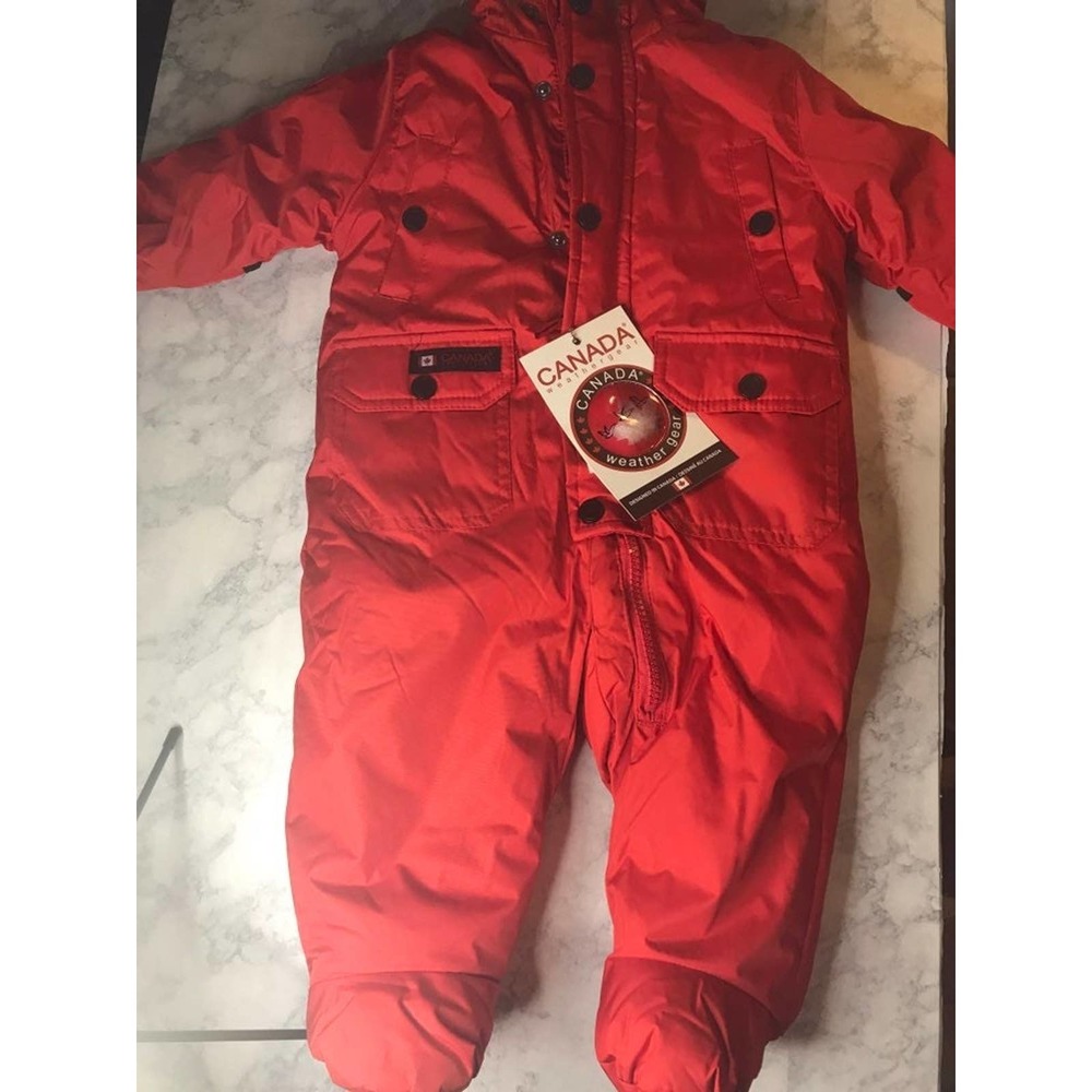 CANADA WEATHER GEAR Red 1pc Snowsuit